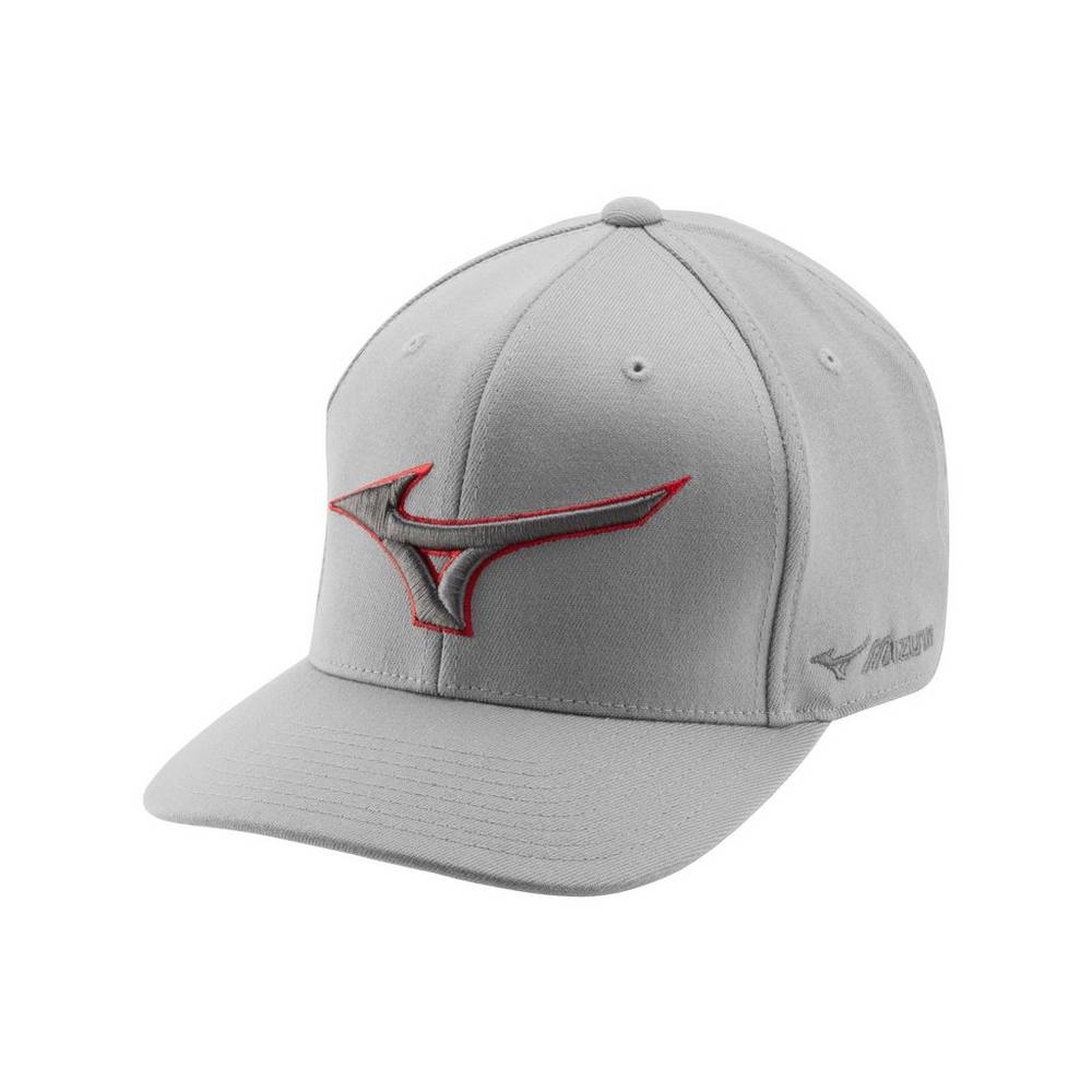 Damske Čiapky Mizuno Diamond Snapback Baseball Siva/Červené Vypredaj ZBQA60385